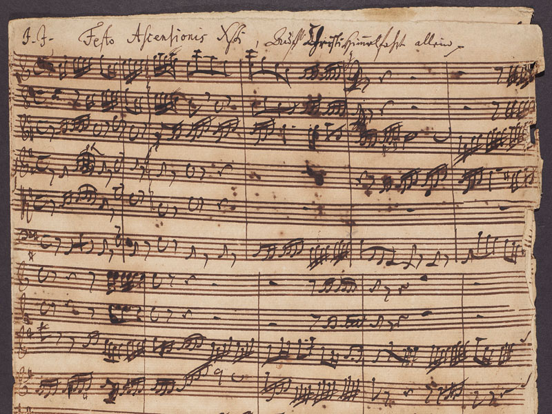 Johann Sebastian Bach's cantata 'Auf Christi Himmelfahrt allein' © Bodleian Libraries, University of Oxford