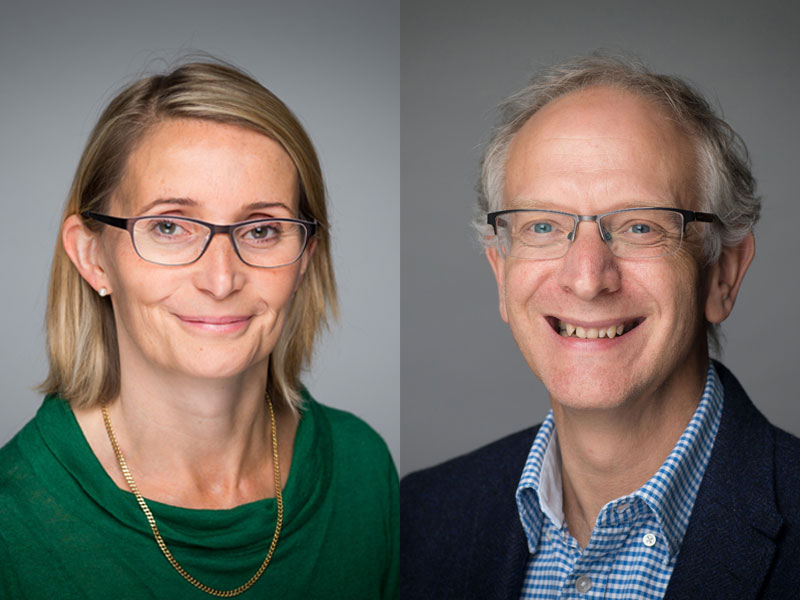 Professor Tonia Vincent and Professor Chris Buckley. Photo: the Kennedy Institute