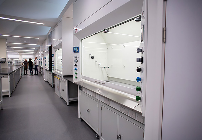 Inside the new labs. Photo by Dr Karl Harrison